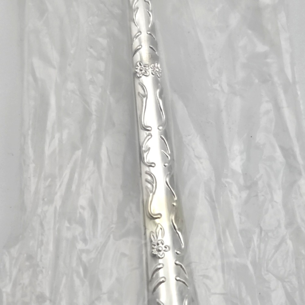 WM. Rogers & Son Enchanted Rose Silverplate Serving / Casserole Spoon 11"  NEW - Picture 4 of 7